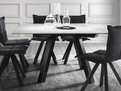 DUERO 528 - Square ceramic dining table _ DRESSY