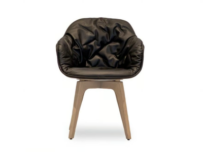 LAP 4012 - Upholstered chair with armrests with removable cover _ DRESSY