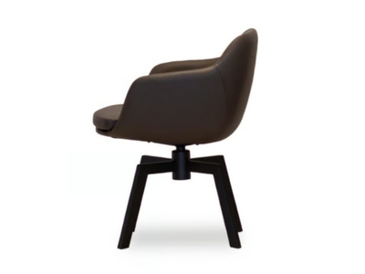LAP 4053 - Swivel upholstered chair with armrests _ DRESSY