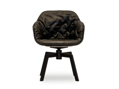 LAP 4054 - Swivel upholstered chair with armrests _ DRESSY