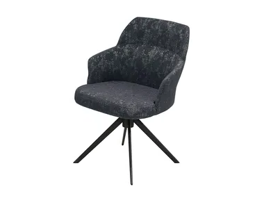 NUBO 4103 - Swivel fabric chair with armrests _ DRESSY