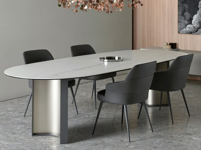 PARKER - Oval ceramic dining table _ DRESSY