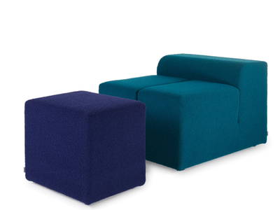 IPERCUBO - Armchair with footstool _ Driade