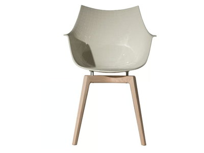MERIDIANA - Polycarbonate chair with ash legs _ Driade