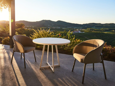 CROSS - Round garden table _ DRIGANI