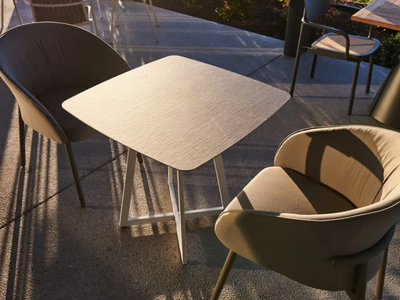 CROSS - Square garden table _ DRIGANI