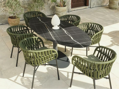 ECLIPSE - Oval garden table _ DRIGANI