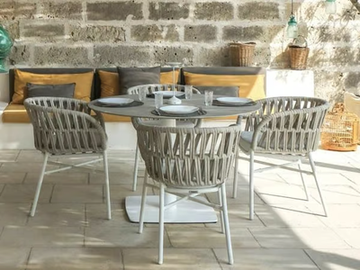 METROPOLITAN - Round HPL garden table _ DRIGANI