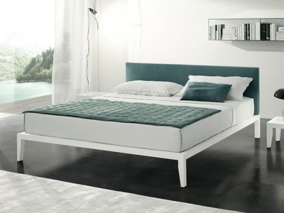 LERA AIR - Double bed with upholstered headboard _ Duomo Design