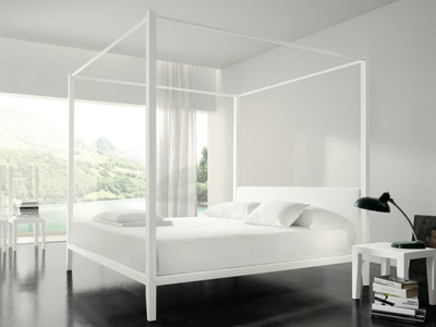 LERA - Aluminium double bed _ Duomo Design