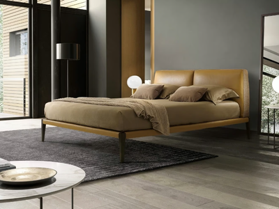 LERA DREAM - Double bed with upholstered headboard _ Duomo Design