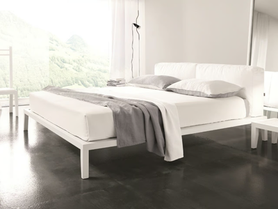LERA SOFT - Double bed with upholstered headboard _ Duomo Design