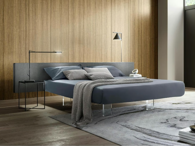 PLANE LONG PLUS - Upholstered fabric double bed _ Duomo Design