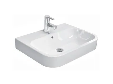 HAPPY D.2 - Countertop ceramic washbasin _ Duravit
