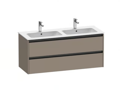 KETHO.2 - Double wooden vanity unit with drawers _ Duravit