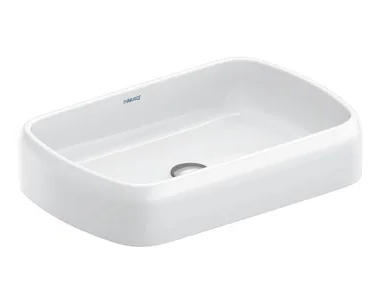QATEGO - Countertop rectangular ceramic washbasin _ Duravit