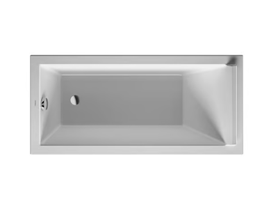 STARCK - Rectangular acrylic bathtub _ Duravit