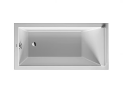 STARCK - Rectangular acrylic bathtub _ Duravit