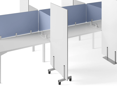 FRONTAL PANELS&SCREENS - Melamine office screen / office whiteboard _ DVO
