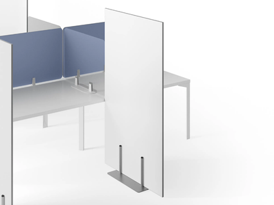 FRONTAL PANELS&SCREENS - Melamine office screen / office whiteboard _ DVO