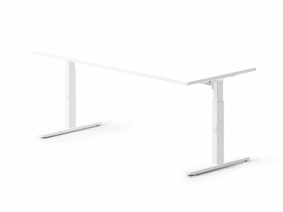 NOBU - Sectional melamine and metal office desk _ DVO