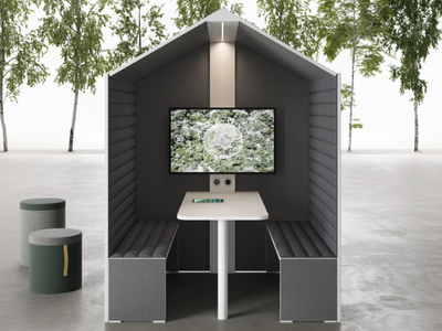 SHELL - Acoustic felt meeting pod _ DVO