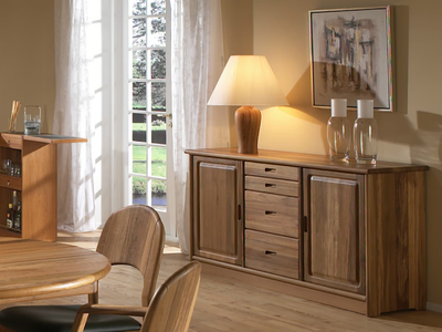 1103M - Wooden sideboard with doors _ Dyrlund
