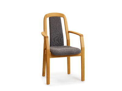 1589AK - Wooden chair with armrests _ Dyrlund