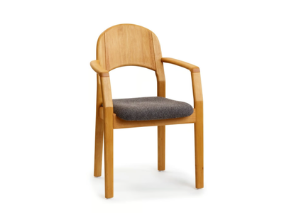 1598A - Wooden chair with armrests _ Dyrlund