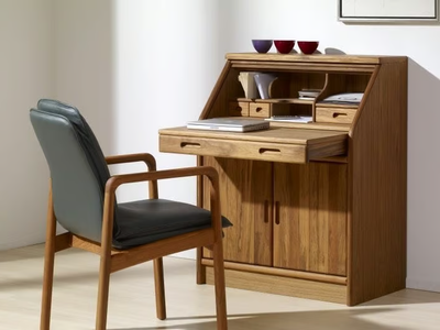 1952S - Solid wood secretary desk _ Dyrlund