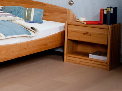 2137M - Wooden bedside table _ Dyrlund