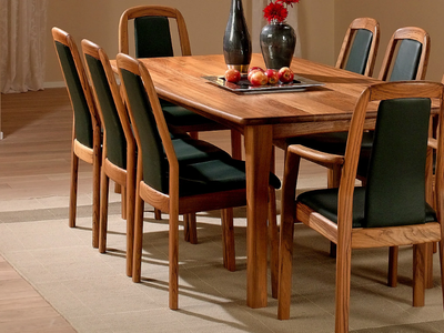 9248 - Rectangular wooden table _ Dyrlund
