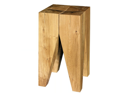 BACKENZAHN™ - Solid wood stool / coffee table _ E15