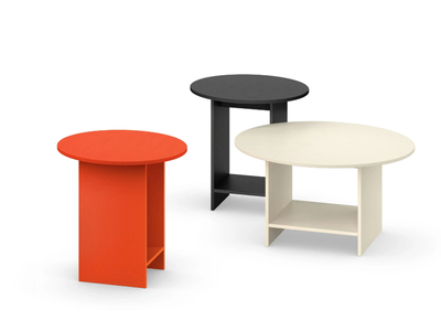 HEIJI - Round wooden coffee table _ E15