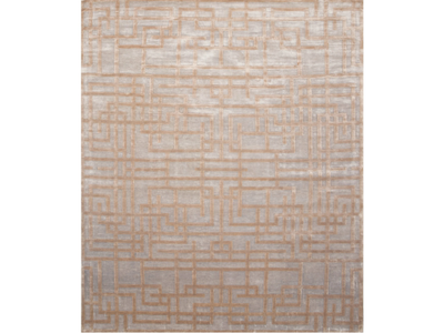 CHAPLIN LATTE - Rectangular handmade silk rug _ Edition Bougainville