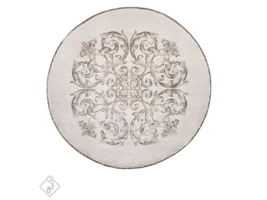 DEVINCI EARTH - Round wool and silk rug _ Edition Bougainville