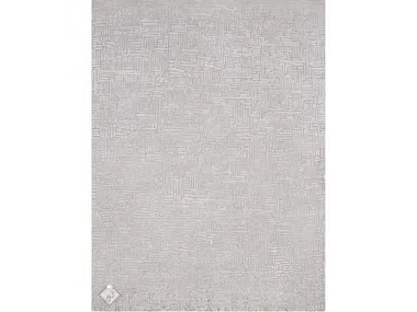 WICKER SILVER - Rectangular handmade rug _ Edition Bougainville
