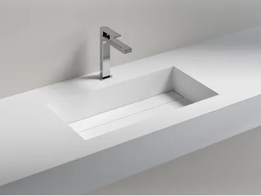 CARENA CONSOLLE - Inset rectangular washbasin _ Edoné by Agorà