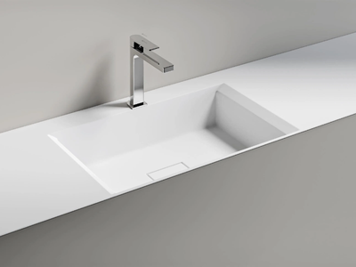 CHRONO 44 - Inset rectangular washbasin _ Edoné by Agorà