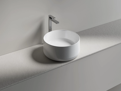 DEMETRA 40 - Round countertop washbasin _ Edoné by Agorà