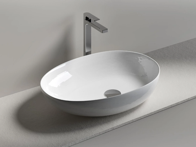 EGG - Oval countertop washbasin _ Edoné by Agorà