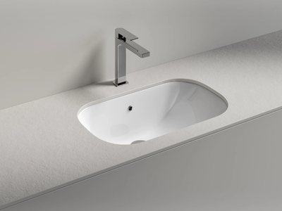 NETTUNO 60 - Rectangular undermount washbasin _ Edoné by Agorà