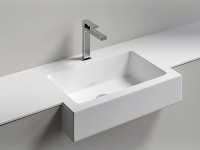 RIVER - Rectangular Ocritech washbasin _ Edoné by Agorà