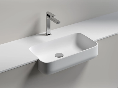 SAETTA - Rectangular washbasin _ Edoné by Agorà