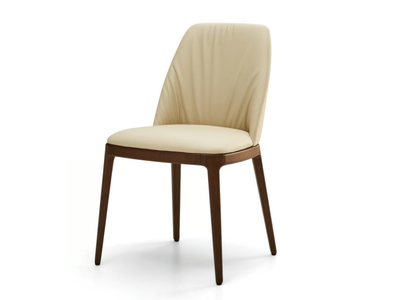 MAX DELUXE - Upholstered leather chair _ EFORMA