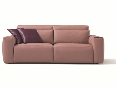 CIPRIENNE - Recliner leather sofa with electric motion _ Egoitaliano