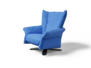 DIPLOMATICO - Swivel fabric armchair with armrests _ Egoitaliano