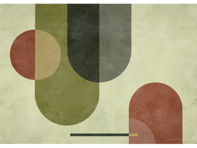 OVERLAP - Geometric paper wallpaper _ Egoitaliano