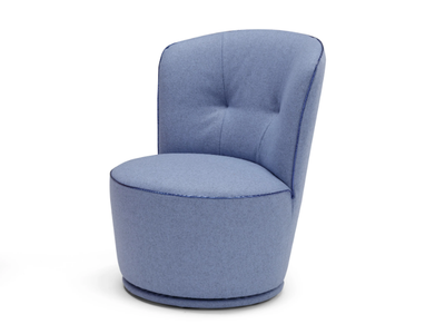 SCISCÌ - Swivel fabric armchair _ Egoitaliano