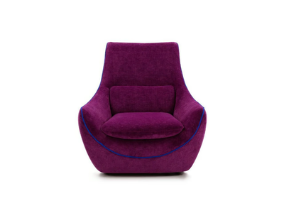 ULA - Swivel fabric armchair high-back _ Egoitaliano